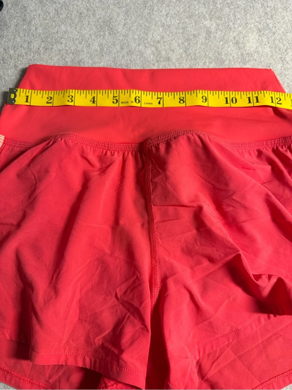 Gilly Hicks Bright Coral Athletic Shorts‎ with Peach Panels